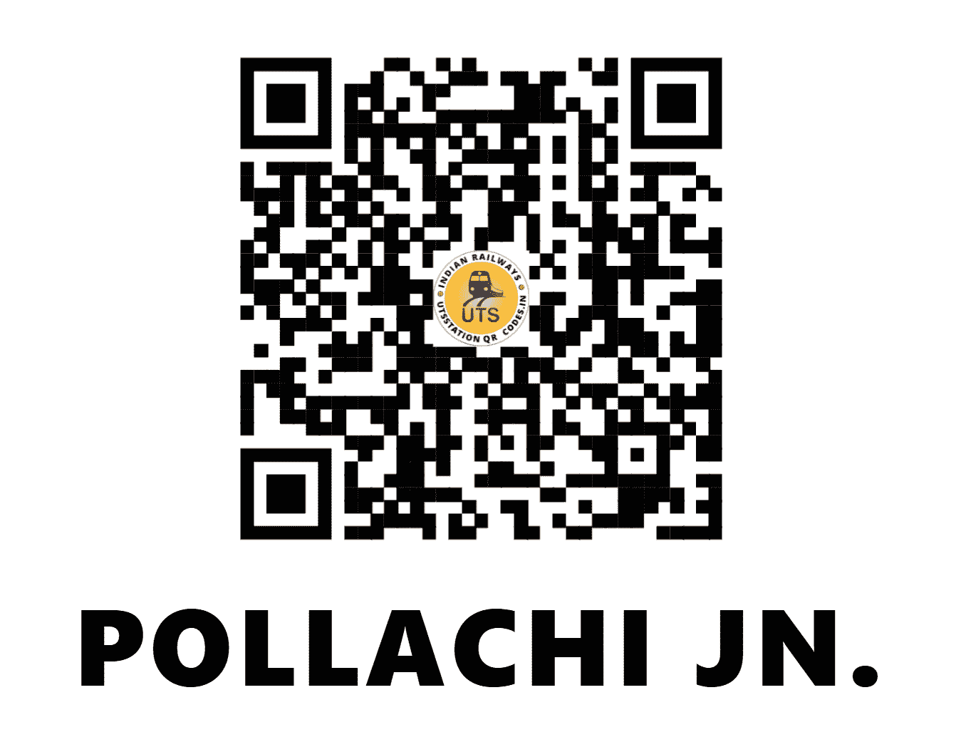 UTS QR Code for POLLACHI JN. - POY - SR (TAMIL NADU)